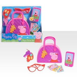 Brand New Peppa Pig Bag Set, 9-pieces, Dress up & Pretend Play.